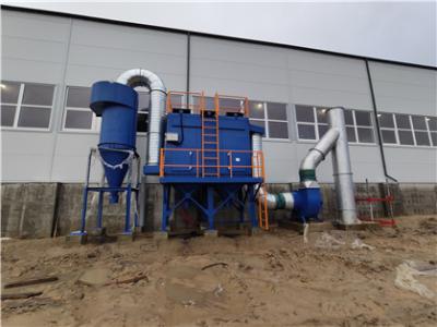 China Colector de polvo de la chorreadora de arena del cartucho de filtro con el sistema del ciclón en venta