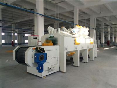 China 0.5m/Min Wire Mesh Shot Blasting Machine Alumnium Parts Cleaning for sale