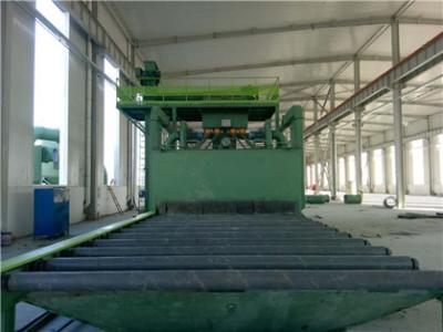 China Castings Parts Steel Plate Shot Blasting Machine Continuous Way TUV Certificate for sale