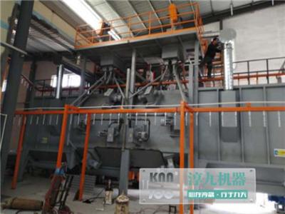China Válvula continua catenaria de la limpieza de la máquina del chorreo con granalla de gancho en venta