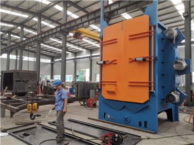 China Blast wheel Cr27% Two Hook Shot Blasting Machine for Forging Parts Cleaning for sale