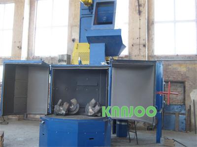 China Rotary Table Shot Blasting Machine For Casting Forging for sale