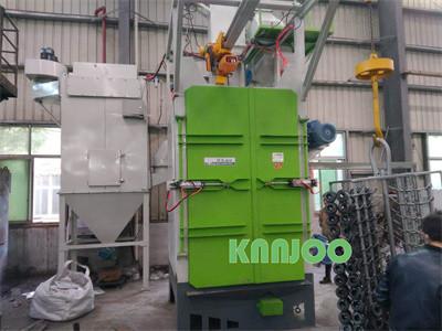 China Airless Hanger Shot Blasting Cleaning Machine Abrator With Q376 Hook for sale