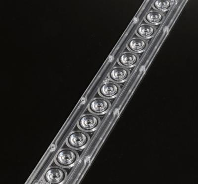 China Lente linear LED transparente com distribuição de luz múltipla certificada CE à venda