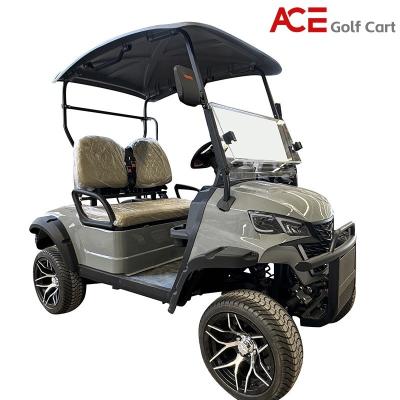 China Lead Acid Battery Motorized Golf Cart For 2 People PP Hard Plastic Body Material for sale