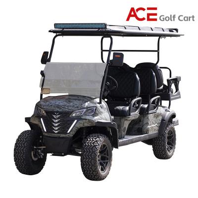 China Waterproof 6 Person Golf Cart Electric Off Road Cart With Golf Bag Rack for sale