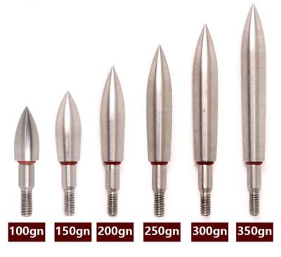 China Screw In 100/125/150/175 Grains Stainless Bullet And Combo Shape With Rubber Washers Arrowhead,Arrow Points,Tip for sale
