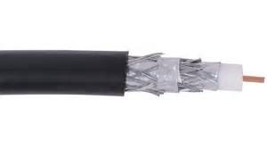 China RG6 3.0 GHz Quad Shielded CATV Coaxial Cable UL CM Rated PVC for Digital Video for sale
