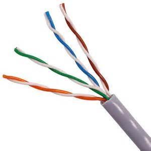 China UTP CAT5E Network Cable 24 AWG Copper Clad Aluminum with PVC Jacket 100 MHz for sale