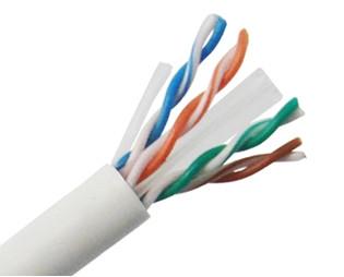 China UL CMR Rated UTP CAT6 Network Cable 4 Pairs 23 AWG Solid Copper PVC Jacket for sale
