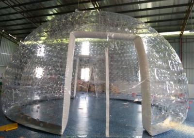 China Barraca inflável transparente popular da bolha do PVC com dois portas e respiradouros à venda