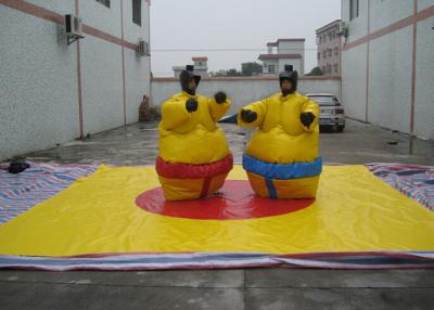 China Nontoxic PVC Tarpaulin Inflatable Sumo Street Games With Helmets N Gloves for sale