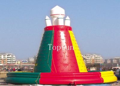 China CE 8m Dia High Durability Colorful Inflatable Rocket Climbing Wall Sport Games For Kids for sale