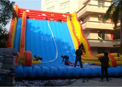 China Commercial Giant Plato 0.55mm PVC Tarpaulin Inflatable Slide For Adults 12 * 8m for sale