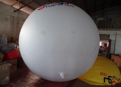 China 0.14mm PVC White Helium Advertising Balloons Full Digital Printing for sale