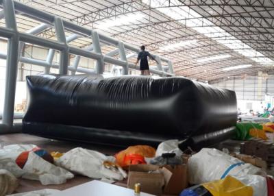 China estera inflable del gimnasio del PVC de 5 de los x 5m de los juegos inflables negros de los deportes/estera de salto inflable en venta