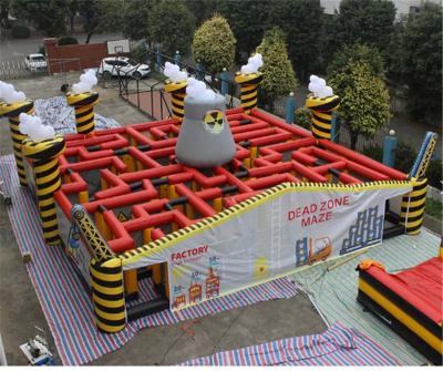 China Customized Inflatable Sports Games Outdoor Inflatable Haunted House Maze for sale