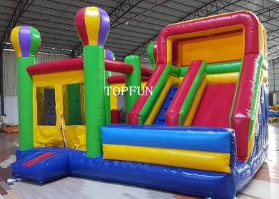China Kids Happy Hop Jumping Castle With Slide For Birthday Party OEM for sale