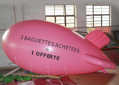 중국 사건/비행선 풍선 비행 광고를 위한 큰 분홍색 팽창식 풍선 비행선 모형 판매용