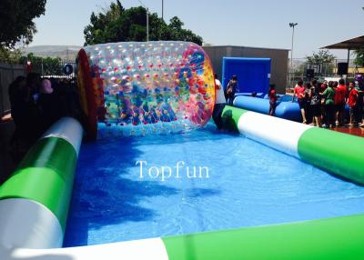 China Customized Commercial Inflatable Pool / Large Inflatable Swimming Pool For Water Roller Balls for sale