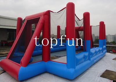 China Red Inflatable Sports Games , PVC Tarpaulin Inflatable Football Field for sale
