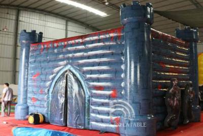 China Airblown Inflatable Haunted House Maze Zombie Castle Commercial Home Rental Halloween Party Decorations for sale
