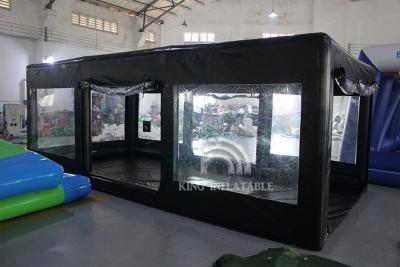 China Inflatable Show Car Garage Waterproof Paint Booths Inflatable Spray Booth Car Tent For Painting à venda