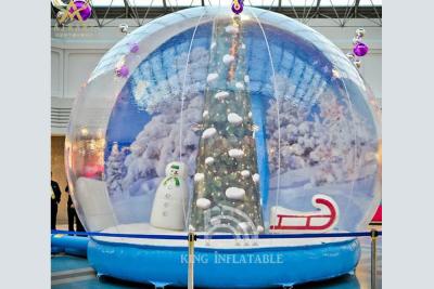 China Christmas Inflatable Snow Globe Tent Xmas Decorations Commercial Outdoor Christmas Advertising for sale