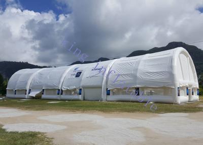 China 40 X 10 X 6 M PVC White Inflatable Event Tent With Strong Wind Resistance for sale