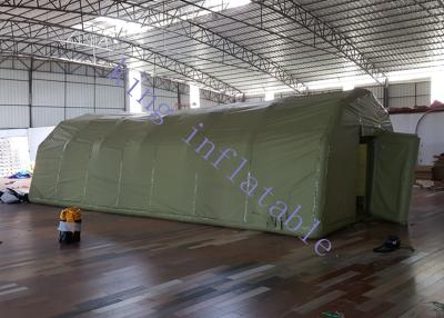 China Green PVC Tarpaulin Military Inflatable Event Tent CE Certification 40m X 10m X 6m for sale