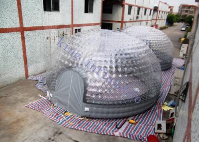 China 8m Diameter Combo Transparent Inflatable Dome Tent For Party / Exhibition for sale