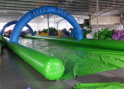 China La calle inflable divertida el 1200m de los toboganes acuáticos de la diapositiva del resbalón N se desliza y resbala de largo en venta