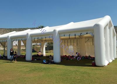 China 0.6mm PVC-Planen-Luft versiegelte aufblasbares weißes Zelt für Ereignis/Lager zu verkaufen