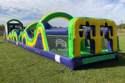China Commercial Outdoor Inflatable Obstacle Courses Challenge Inflatable Party Games For Adults for sale