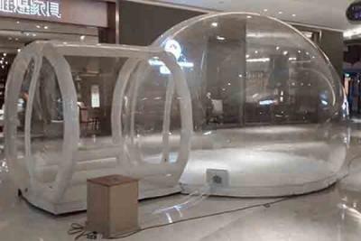 Китай Дом гостиниц раздувного шатра пузыря купола Glamping на открытом воздухе прозрачный для найма продается