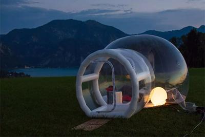 China Transparent Dome Bubble Tent House Outdoor Camping Inflatable Bubble Hotel Room for sale