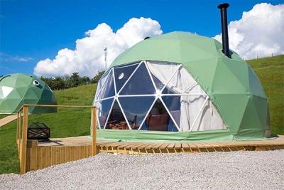 China Outdoor Glamping Eco Hotel Transparent Waterproof Dome House Desert Geodesic Tent for sale