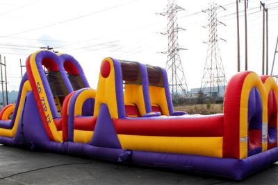 China Largest Wipeout Inflatable Obstacle Courses Adults Kids 5k Courses Rentals for sale