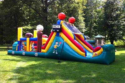 China Fun Obstacle Course Inflatable Rentals Inflatable Wipeout Course For Adults for sale