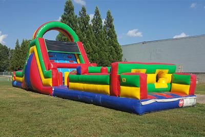 China Inflatable Obstacle Courses Run Bouncy Obstacle Course Rental For Adults for sale