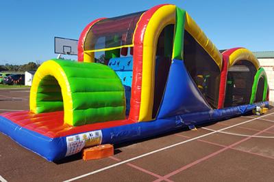China Outdoor Commercial Adult Bounce House Obstacle Course Inflatable Obstacle Courses Rentals for sale