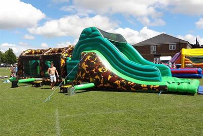 China Army Inflatable Obstacle Courses Backyard Bouncy Castles Obstacle Course For Rent for sale