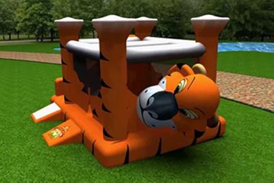 China Inflatable Bouncer Castle Commercial Kids Party Dog Bounce House Tiger Bouncy Castle for sale
