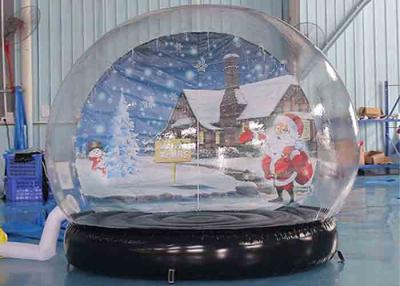 China Barraca transparente da bolha da abóbada da decoração inflável do Natal do globo da neve com ventilador de ar à venda