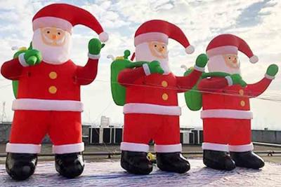 China Giant Inflatable Santa Claus Yard Christmas Decoration Blow Up Santa Inflatables for sale