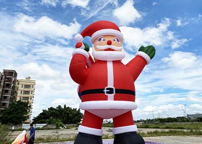 China Santa Claus Inflatable Christmas Decorations 20ft 26f 33ft Large Blow Up Santa for sale