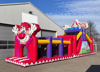 China Mega Inflatable Obstacle Courses Bouncy Castles For Kids Adults for sale