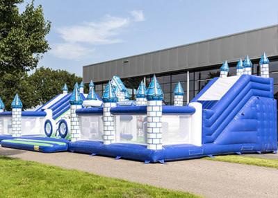 China Giant Inflatable Obstacle Courses Bouncer Fun Time For Adults Rental for sale