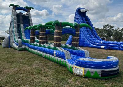 China Big Kid Inflatable Water Slides Outdoor Game PVC Giant Double Water Slide Inflatable for sale