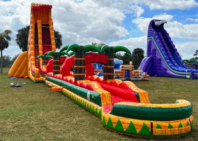 China Huge Inflatable Water Slide PVC Inflatable Pool Water Slide For Rent for sale